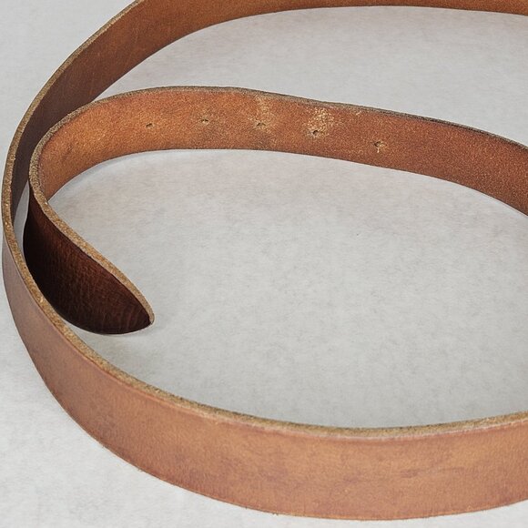 Men's Gucci GG Buckle Brown Tan Leather Belt 53 Inches Long 1.5 Inch Wide - Picture 7 of 12